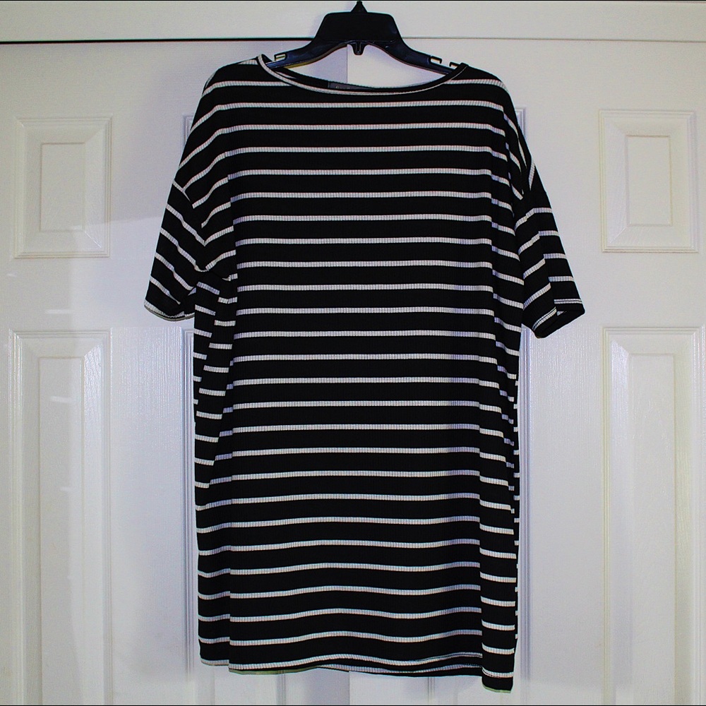 Black & White Striped Dress